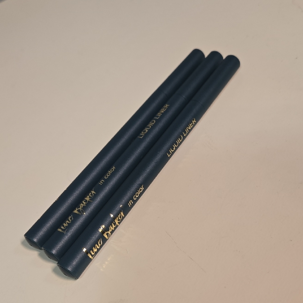 Set Of 3 - Belle Beauty Line Backer Liquid Eyeliner - Forest Green